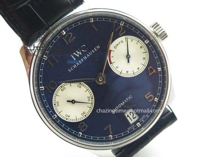 MIROTIME 0710 Portuguese Real PR IW500112 ZF 1:1 Laureus Edition On Black Leather Strap A Flexible 7369